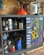 Garage Fluids & Cabinet Contents