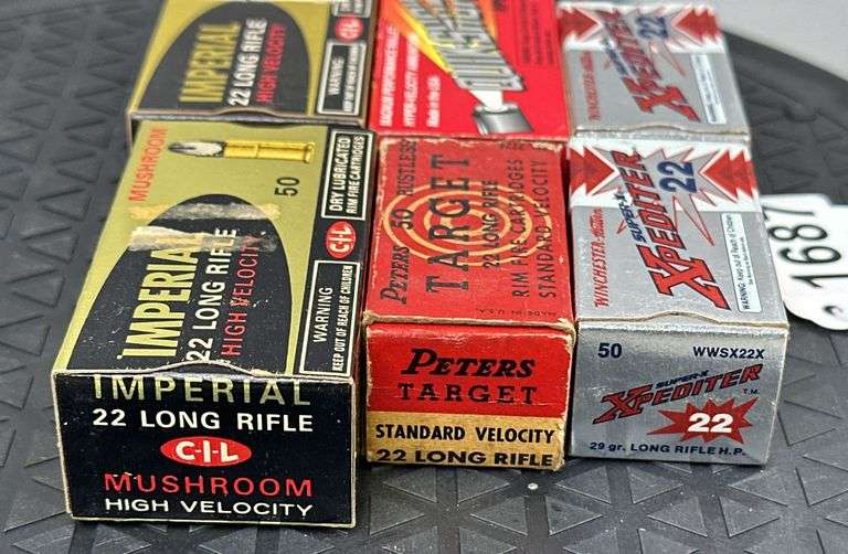 Imperial, Peters, Xpediter, & Quik-Shok .22 LR Ammo