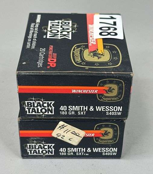Winchester Black Talon 40 S&W 180 Gr. (40 Rounds) image
