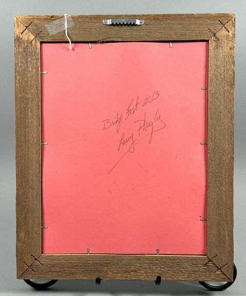 Framed Coca-Cola Ad Drawing