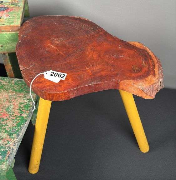 Trio of Wooden Stools