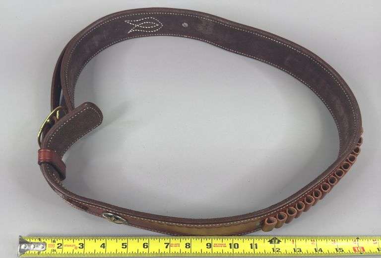 44” .357 MAG Leather Belt Cartridge Holster