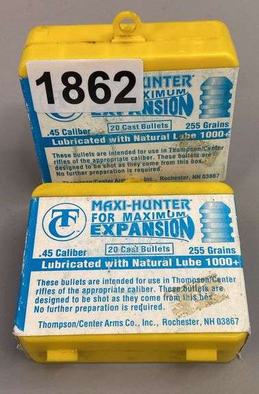 Thompson/Center 45 Cal 255 Grain Cast Bullets (40 Count)
