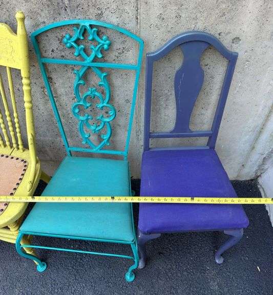 (4) Painted Chairs
