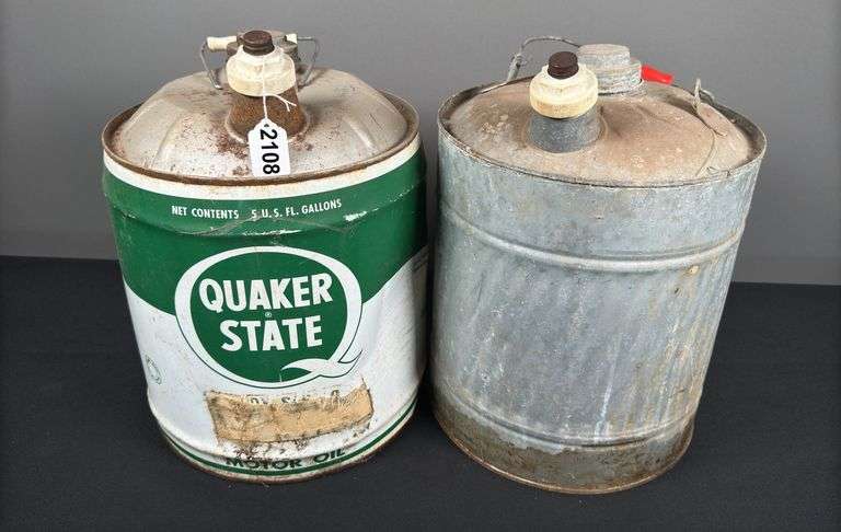 Pair of 5 Gallon Gas Cans