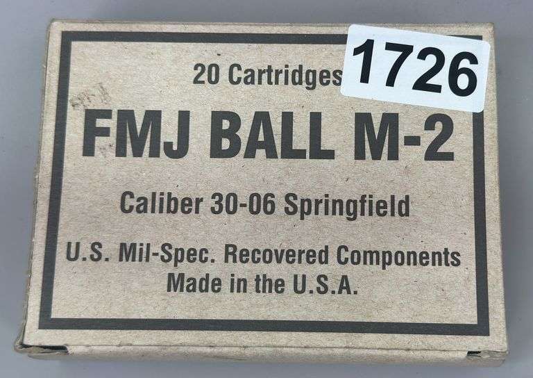 FMJ Ball M-2 30-06 Springfield (20 Rounds) image