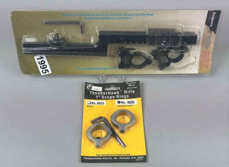 Weaver Style Delux Mount & Thunderhawk Rifle 1” Scope Rings image