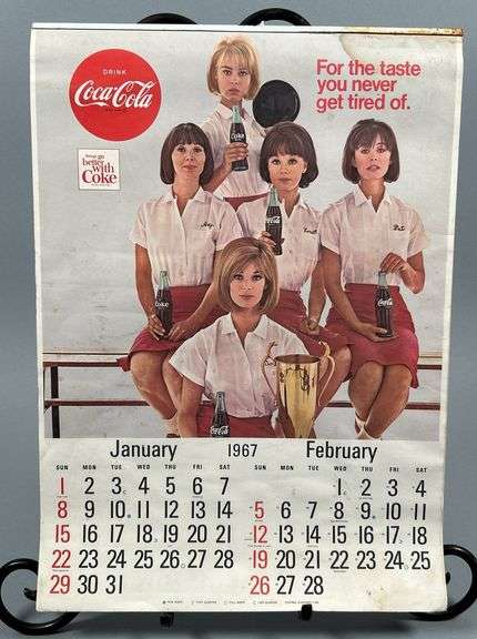 1967 Coca-Cola Calendar image