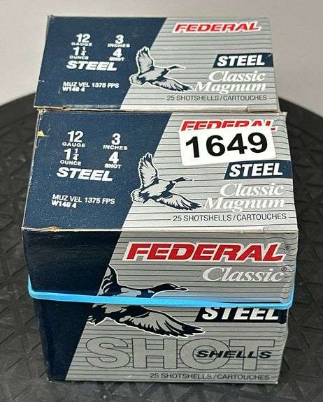 Federal Steel 12 Ga. 3” 4 Shot (2 Boxes) image