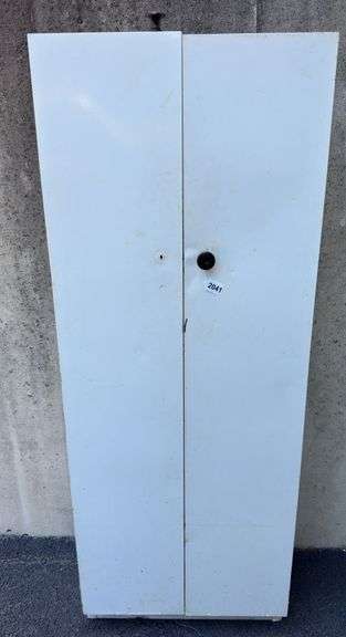 Metal Cabinet with Upholstery Supplies