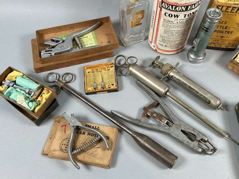 Vintage Vet Tools & Early Farm Tonics