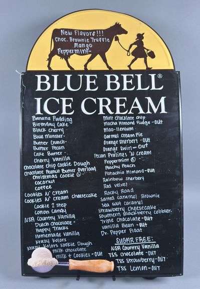 Blue Bell Menu Board image