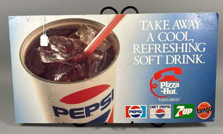 Pepsi /Pizza Hut Ad Sign image