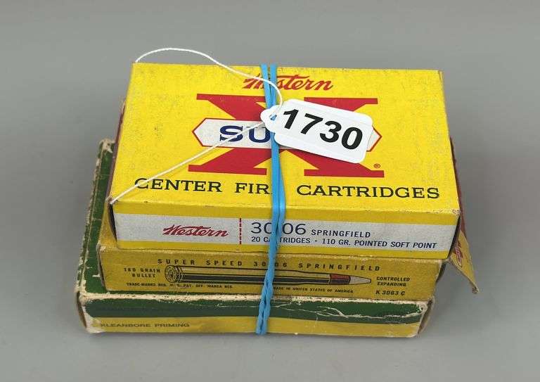 Remington, Western, & Winchester 30-06 Springfield Ammo Partial Boxes (50 Rounds) image