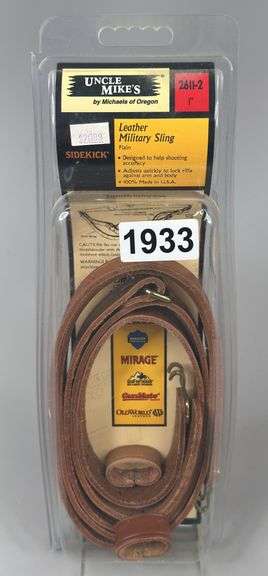 Uncle Mikes 1” Leather Military Sling 2611-2 image