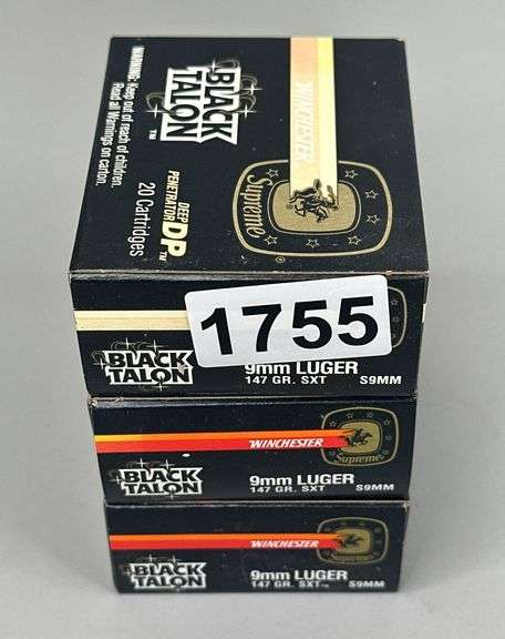 Winchester Black Talon 9mm LUGER (60 Rounds) image