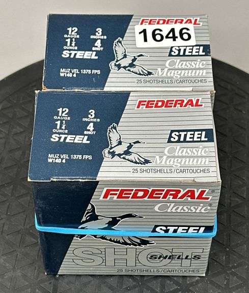 Federal Steel 12 Ga. 3” 4 Shot (2 Boxes) image