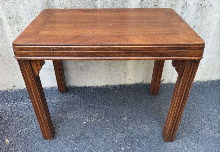 Victorian Era Chair, Footstool, & Side Table