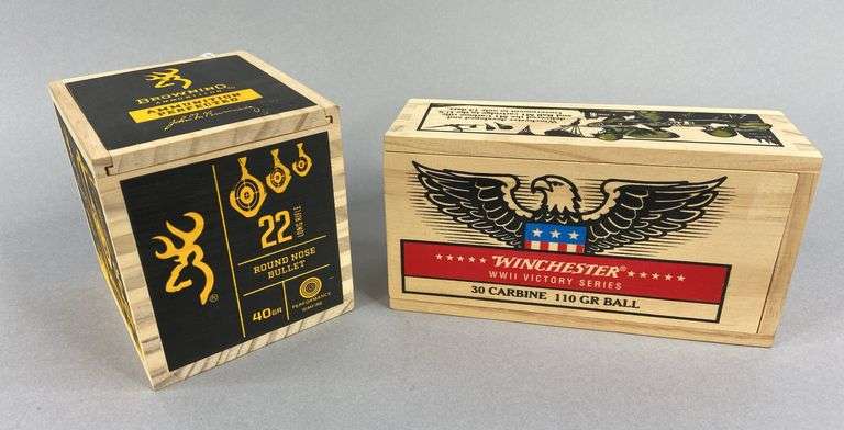 Browning & Winchester Empty Ammunition Boxes image