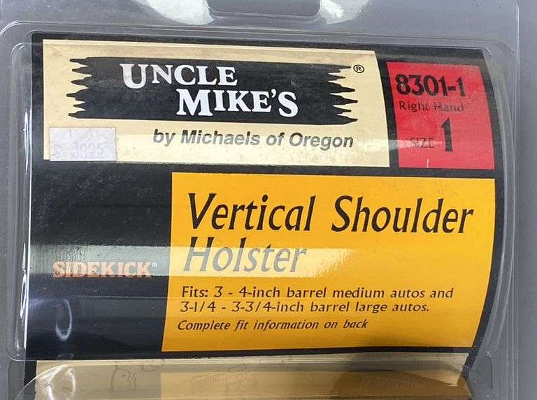 Uncle Mikes Sidekick Size 1 Vertical Shoulder Holster 8301-1