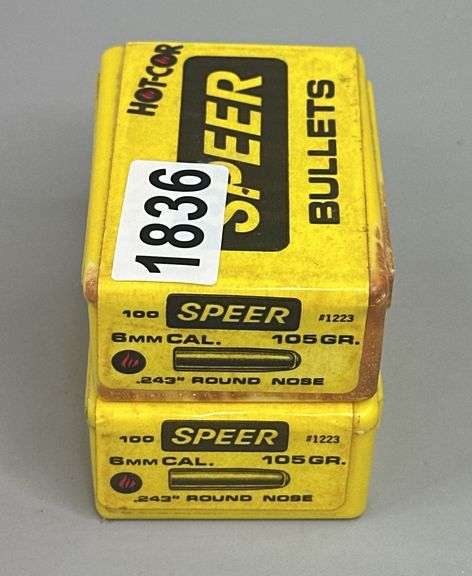 Speer 6mm 105 Grain, Round Nose “Hot-Cor” Bullets (200 Count) image
