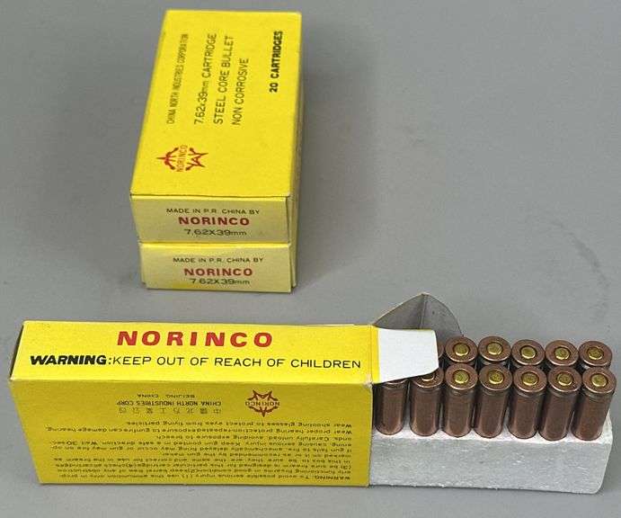 Norinco 7.62X39mm Ammunition (60 Count)