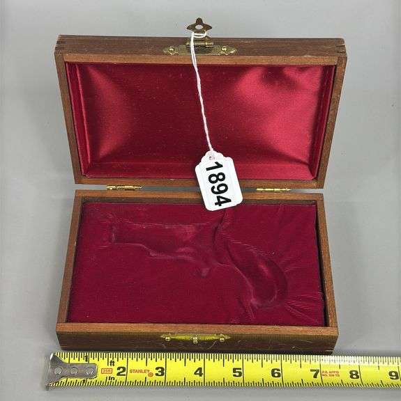 Wooden Derringer Pistol Case
