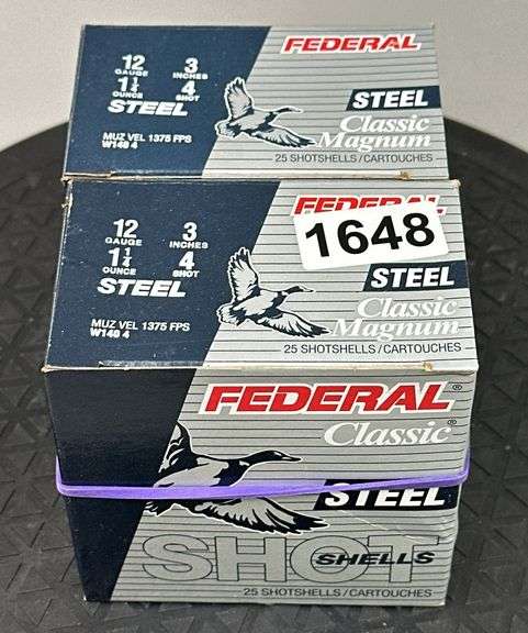 Federal Steel 12 Ga. 3” 4 Shot (2 Boxes) image