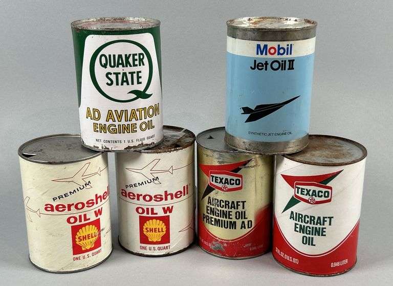 Aviation Oil Cans image
