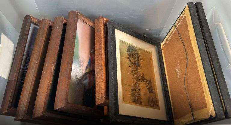 Storage Container of Framed Illustrations