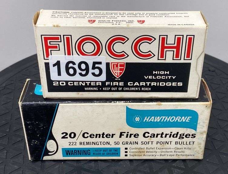 Fiocchi & Hawthorne 222 REM 50 Gr. (40 Rounds) image