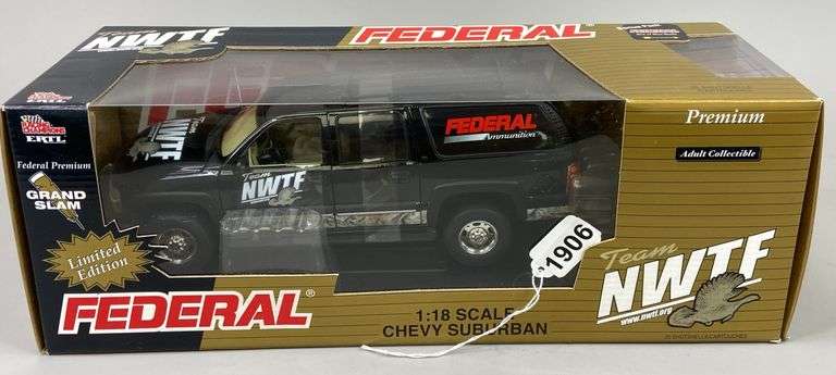 Federal Team NWTF 1/18 Scale Chevy Suburban with 12 Ga Turkey Shot Shells image