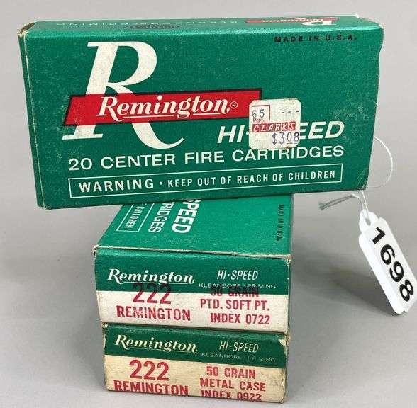 Remington 222 REM 50 Gr. (3 Boxes) image