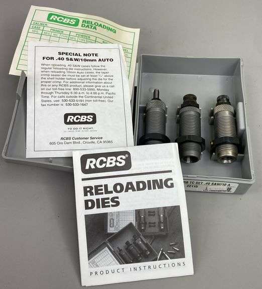 RCBS 3-Die Carb TC Set .40 S&W / 10 A