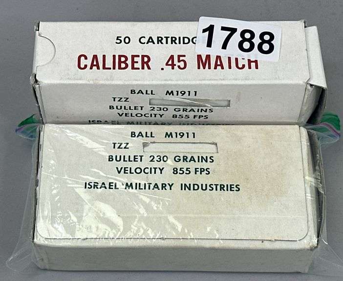 Israel Military Rounds Caliber .45 Match (100 Rounds) image