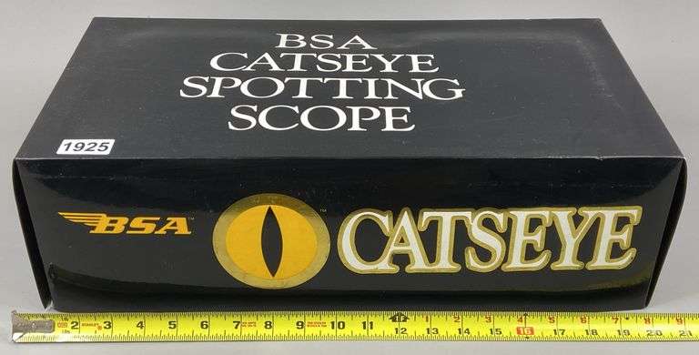 *Removed from Auction Due to Discovered Heat Damage*BSA Catseye 12-36x50mm Spotting Scope With Tripod