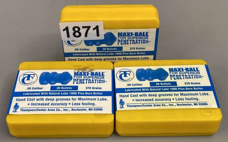 Thompson/Center 50 Cal 370 Grain Cast Bullets (60 Count) image