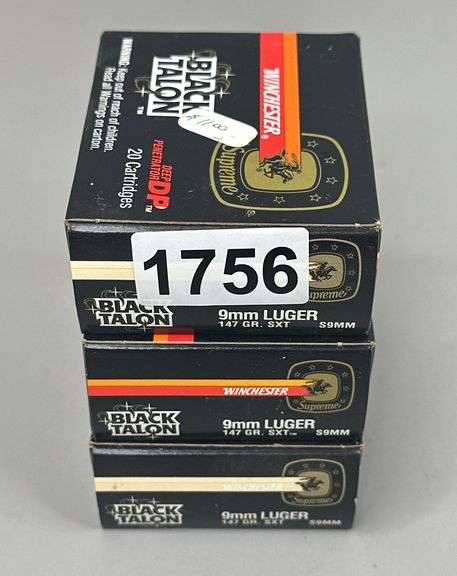 Winchester Black Talon 9mm Luger (60 Rounds) image