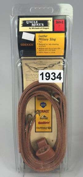 Uncle Mikes 1” Leather Military Sling 2611-2 image