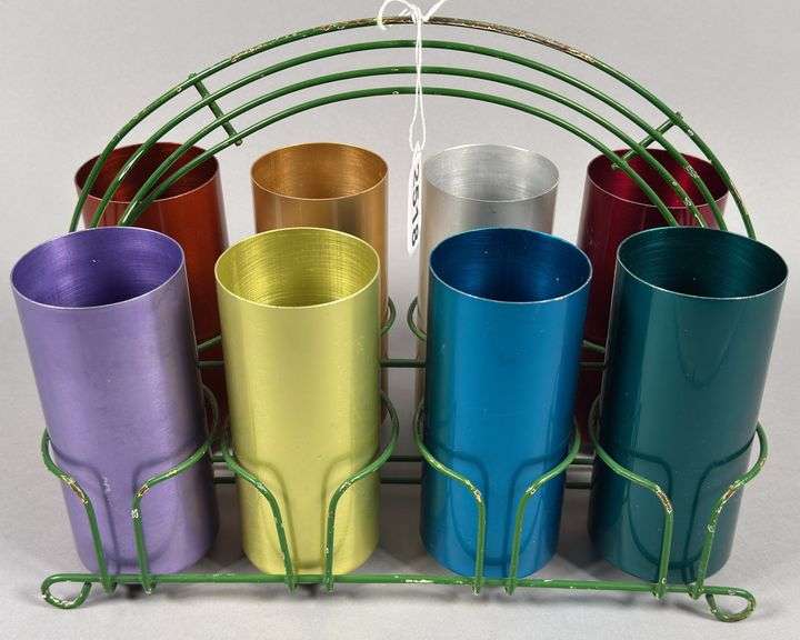 Colorful Cups & Rack image