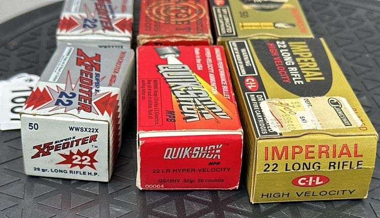 Imperial, Peters, Xpediter, & Quik-Shok .22 LR Ammo