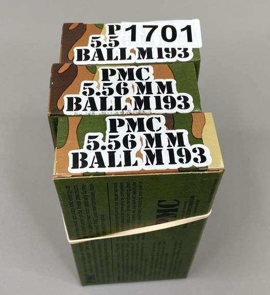 PMC 5.56 MM Ball M193 Ammo (60 Rounds)