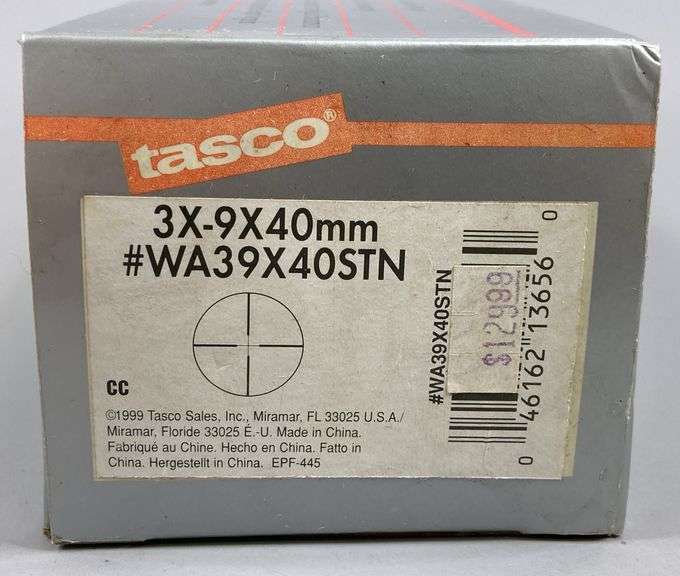 Tasco World Class Wide Angle RifleScope 3x9x40mm
