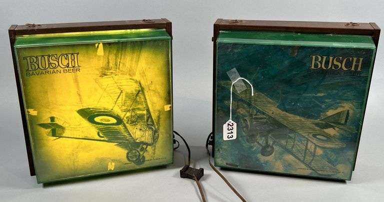 Vintage Busch Beer Lighted Signs image