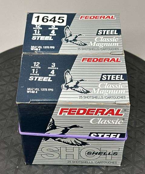 Federal Steel 12 Ga. 3” 4 Shot (2 Boxes) image