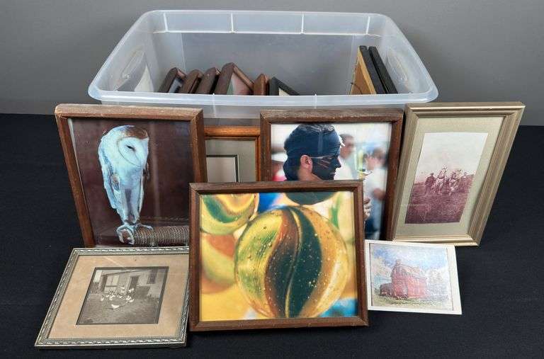 Storage Container of Framed Illustrations