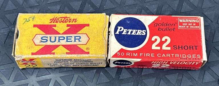 Vintage Boxes of .22 Short Bullets image