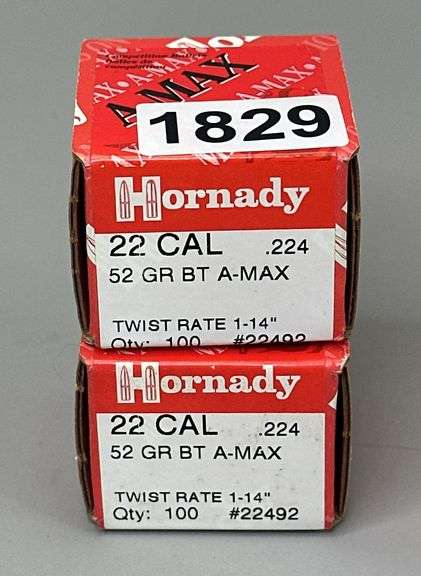 Hornady 22 Cal 52 Grain A-Max Bullets (200 Count) image
