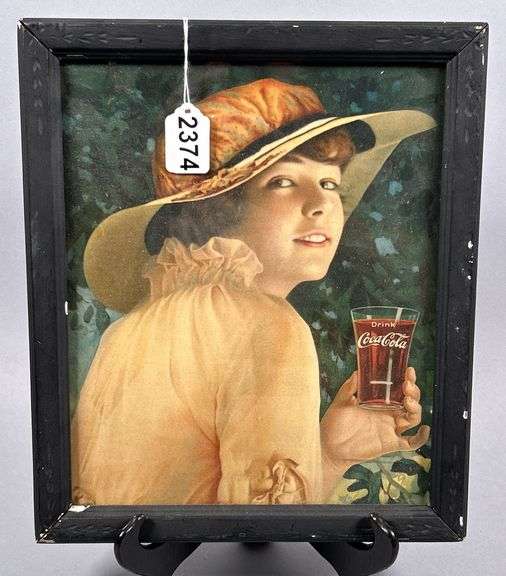 Framed Paper Coca-Cola Ad image