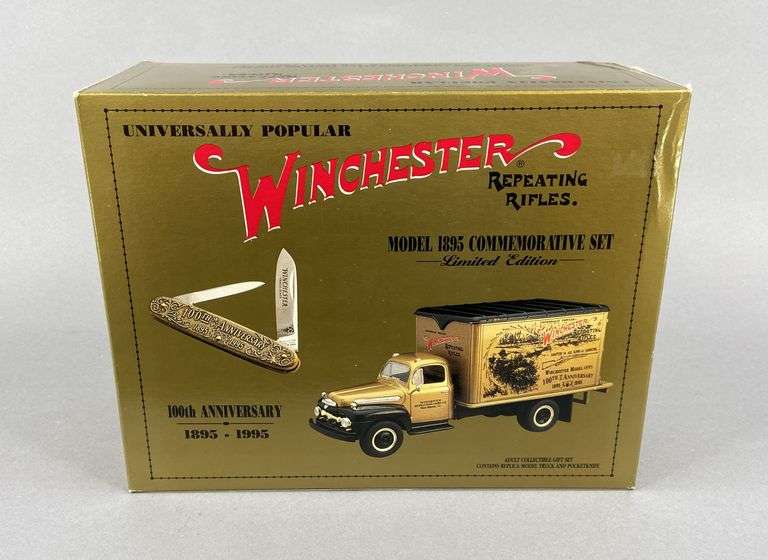 Winchester Repeating Rifles Model 1895 Commemorative Replica Truck & Pocketknife Set image